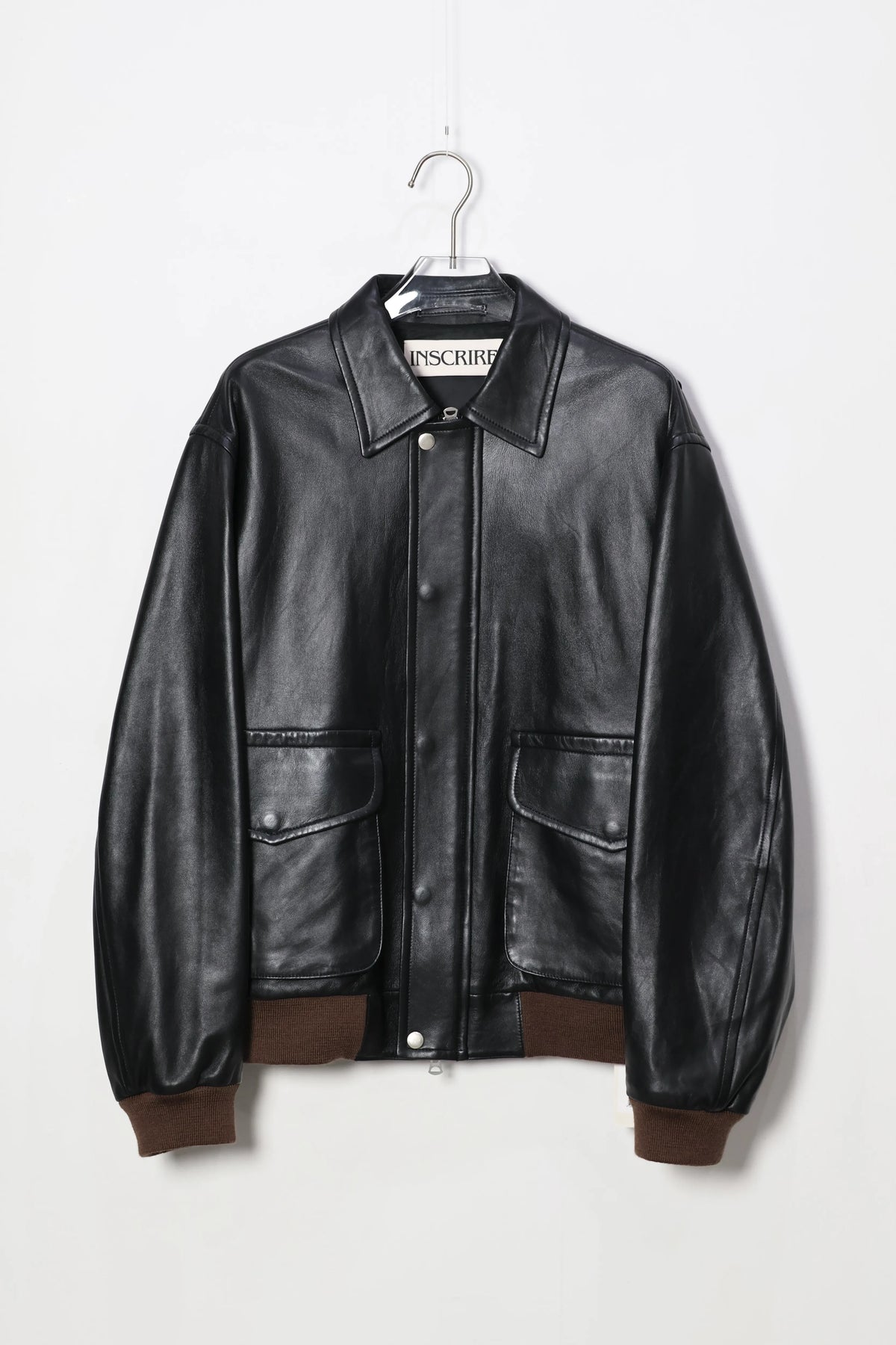 INSCRIRE - A-2 Flight Jacket - BLACK