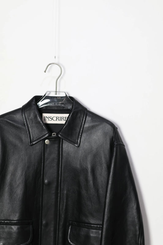 INSCRIRE - A-2 Flight Jacket - BLACK