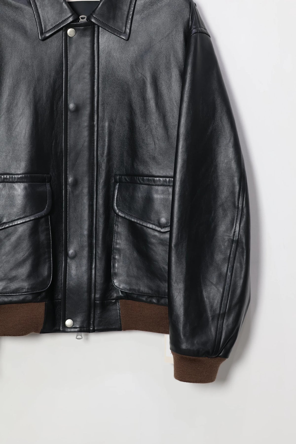 INSCRIRE - A-2 Flight Jacket - BLACK