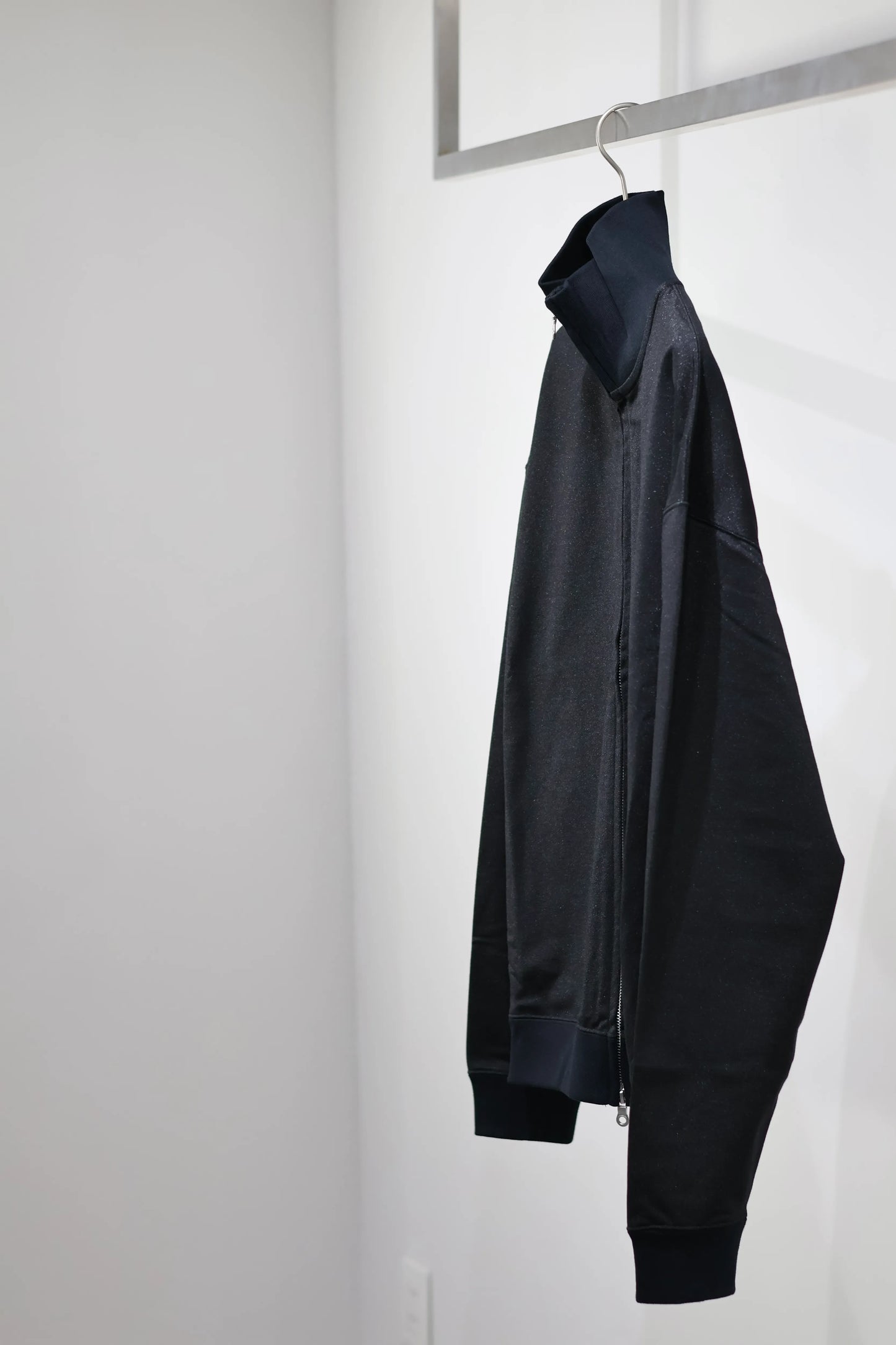 KANEMASA PHIL. - Ex. un Glittery Zip Sweat - BLACK