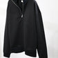 KANEMASA PHIL. - Ex. un Glittery Zip Sweat - BLACK
