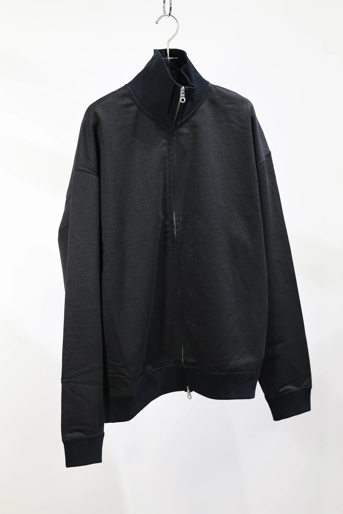 KANEMASA PHIL. - Ex. un Glittery Zip Sweat - BLACK