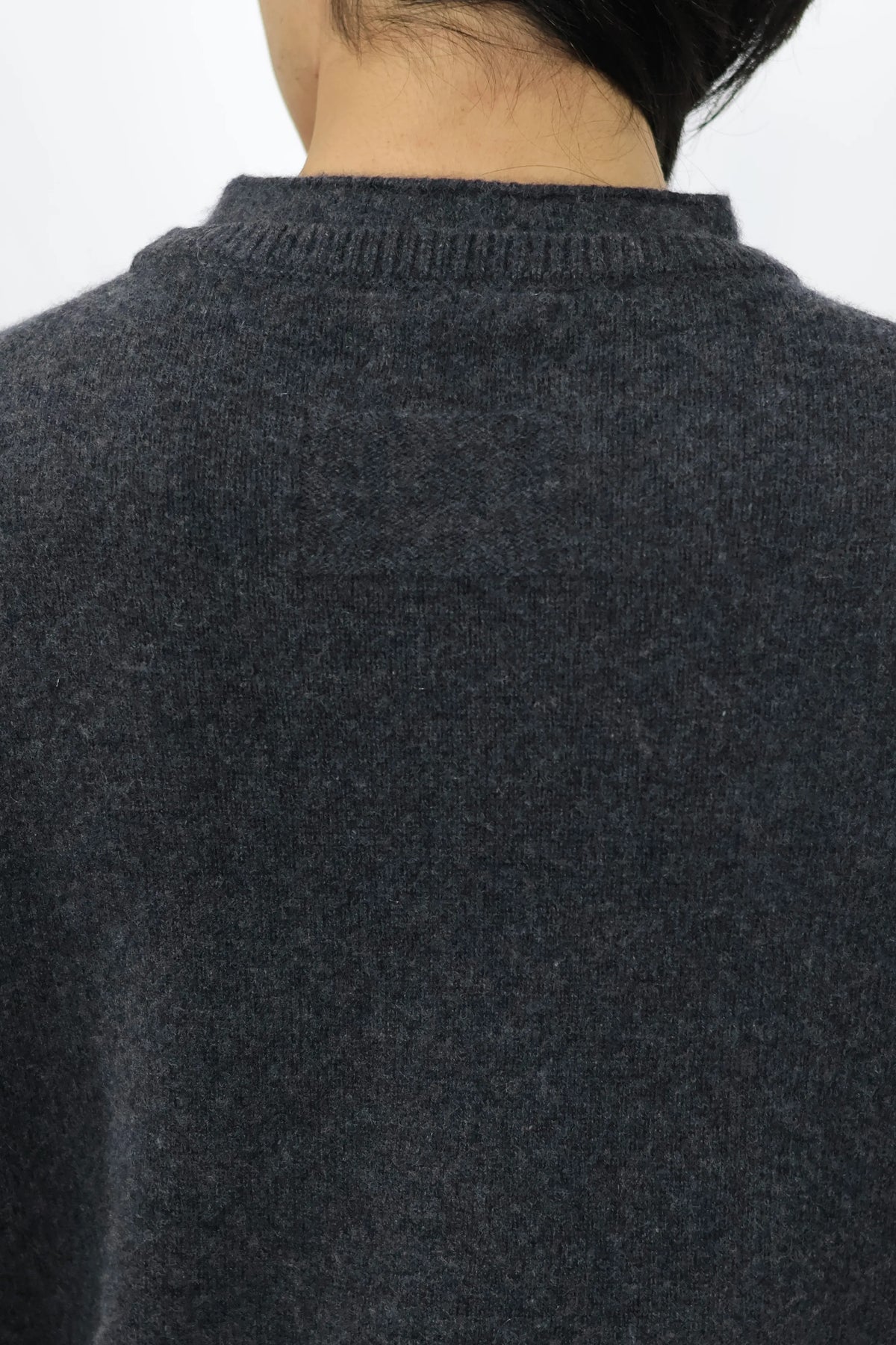 nakedgauge - COMFORT TOUCH DOUBLE COLLAR PULLOVER - CHARCOAL GRAY