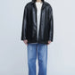 INSCRIRE - Leather Jacket - BLACK