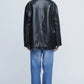 INSCRIRE - Leather Jacket - BLACK