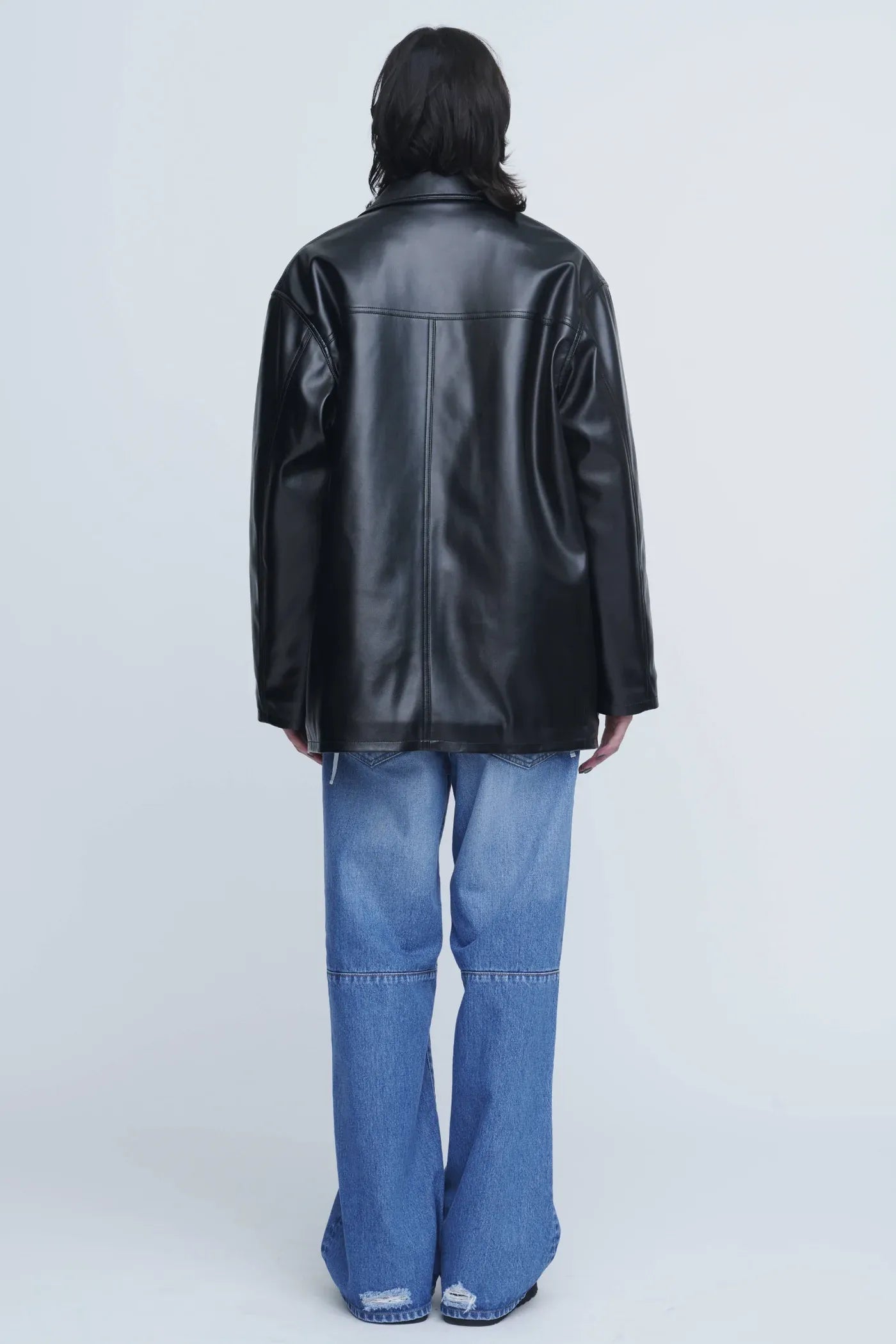 INSCRIRE - Leather Jacket - BLACK