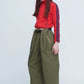 INSCRIRE - DUCK CARGO PANTS - KHAKI