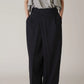 INSCRIRE - Wool Over Size Pants - NAVY STRIPE