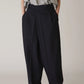 INSCRIRE - Wool Over Size Pants - NAVY STRIPE