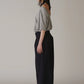 INSCRIRE - Wool Over Size Pants - NAVY STRIPE
