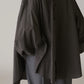 INSCRIRE - Cotton Check Cape Shirt - BLACK