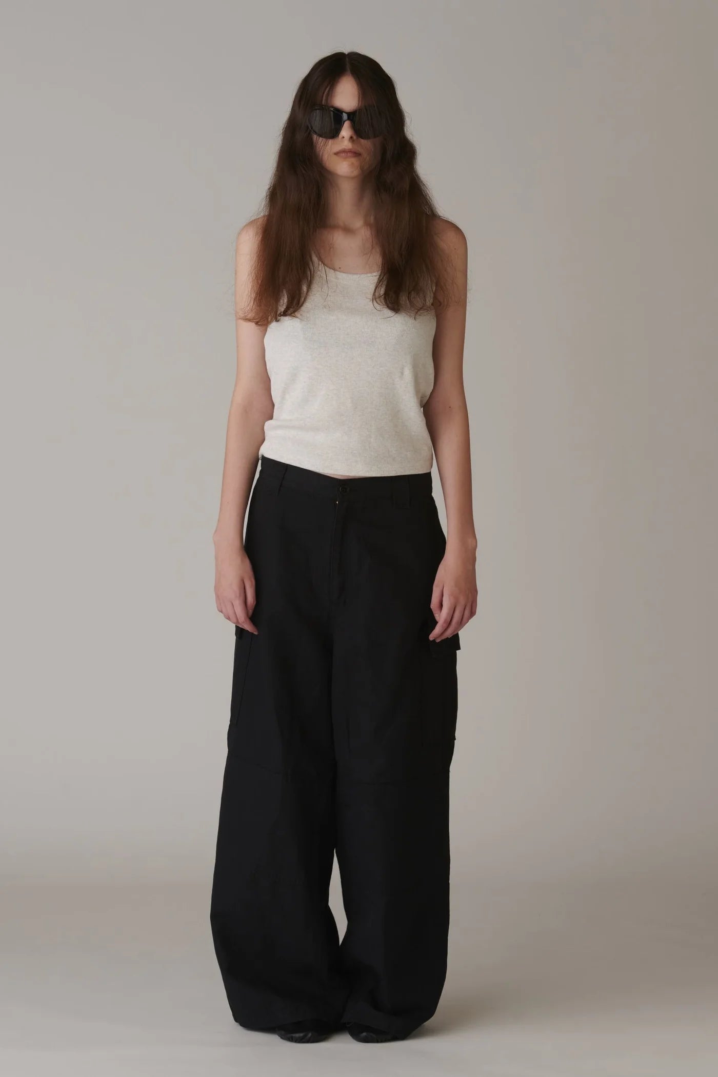 INSCRIRE - Hybrid Cotton Washer Cargo Pants - BLACK