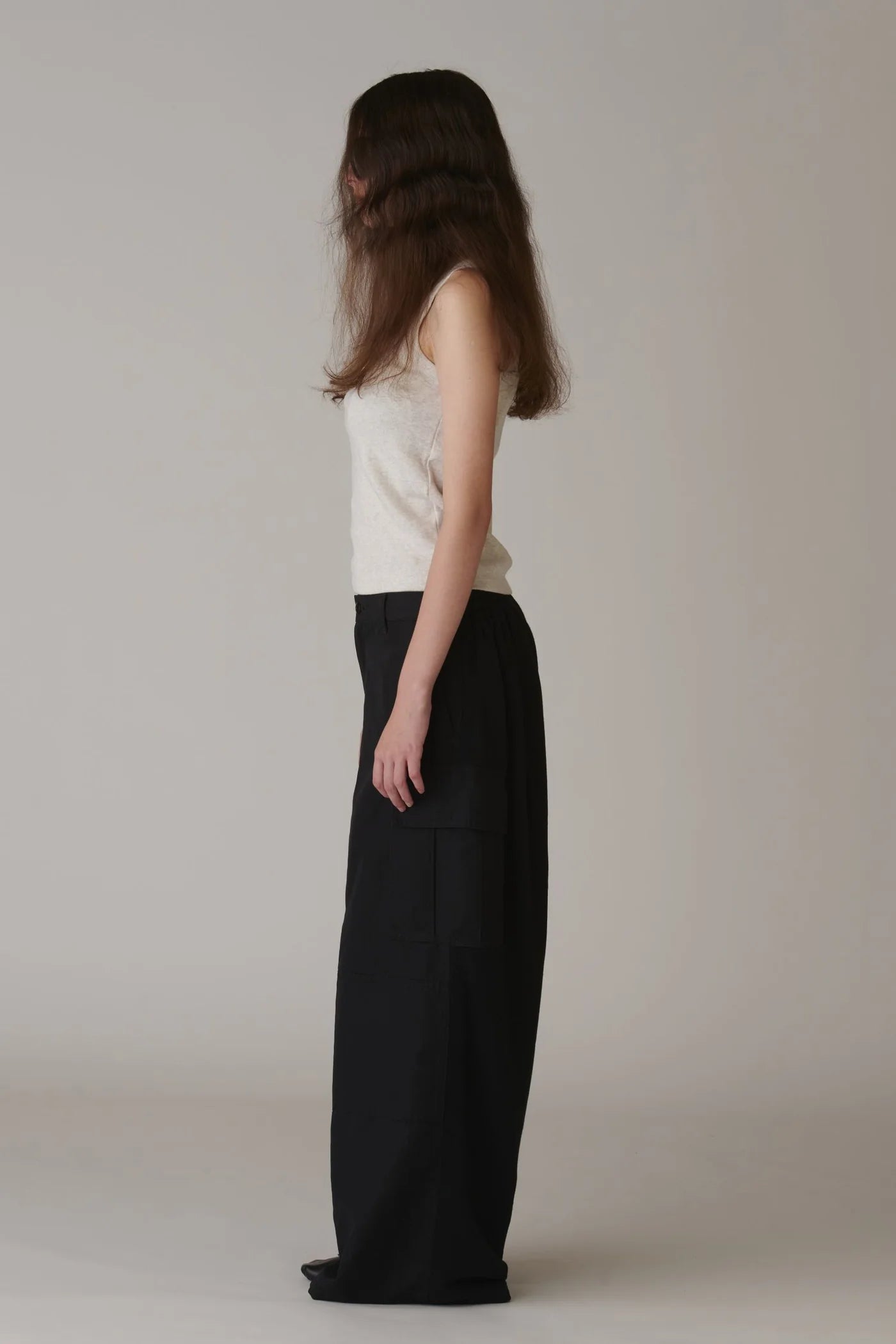 INSCRIRE - Hybrid Cotton Washer Cargo Pants - BLACK
