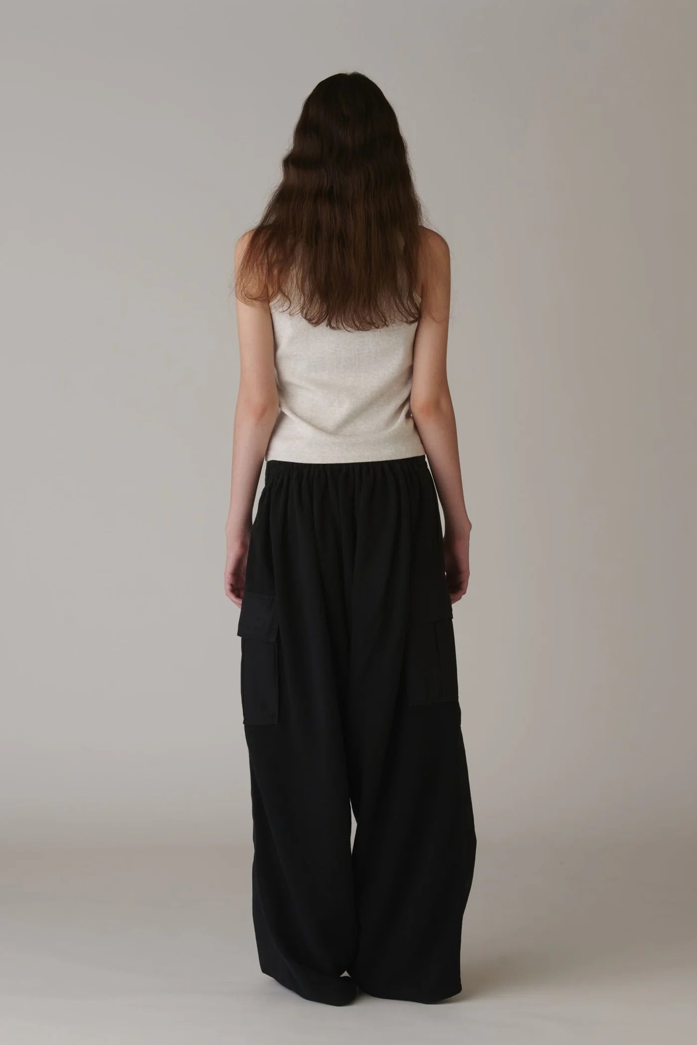 INSCRIRE - Hybrid Cotton Washer Cargo Pants - BLACK