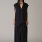 INSCRIRE - Wool Over Size Gilet - NAVY STRIPE