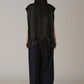 INSCRIRE - Wool Over Size Gilet - NAVY STRIPE