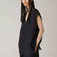 INSCRIRE - Wool Over Size Gilet - NAVY STRIPE
