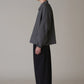 INSCRIRE - Wool Over Size Pants - NAVY STRIPE