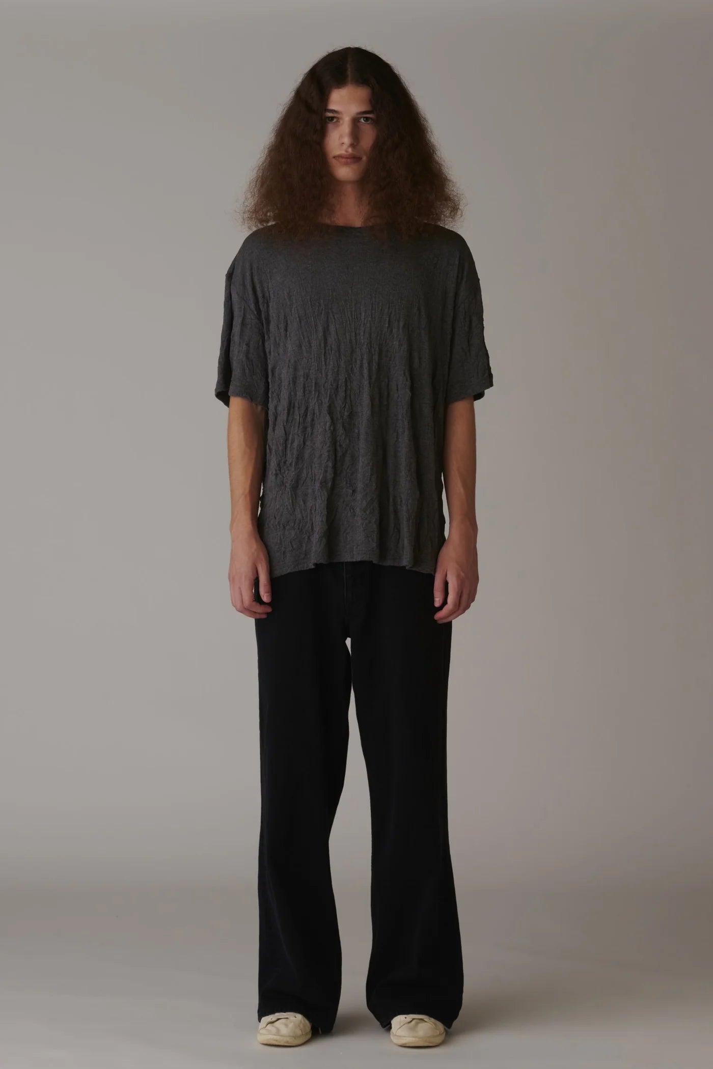 INSCRIRE - Washer T-Shirt - CHARCOAL