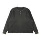 KANEMASA PHIL. - 18G Garment Dye Waffle - CHARCOAL(GOOSE GREY)