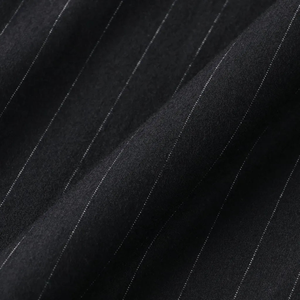 KANEMASA PHIL. - 36G Wool Stripe Blouson - BLACK