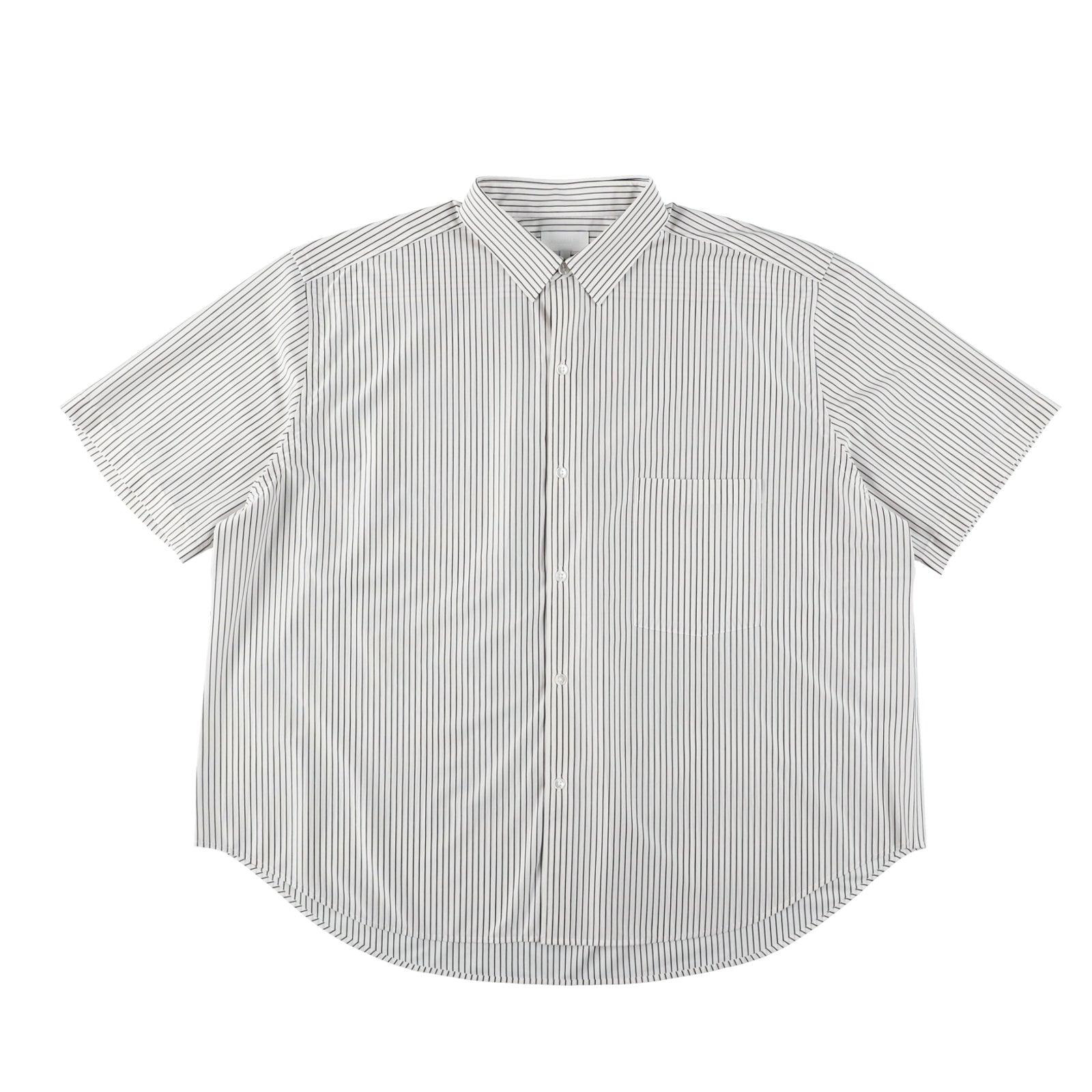 KANEMASA PHIL. / 46G Atmosphere Stripe S/S Shirt - PS BLACK – un