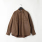 KANEMASA PHIL. - 36G ECONYL Embossed Ideal Shirt - BROWN