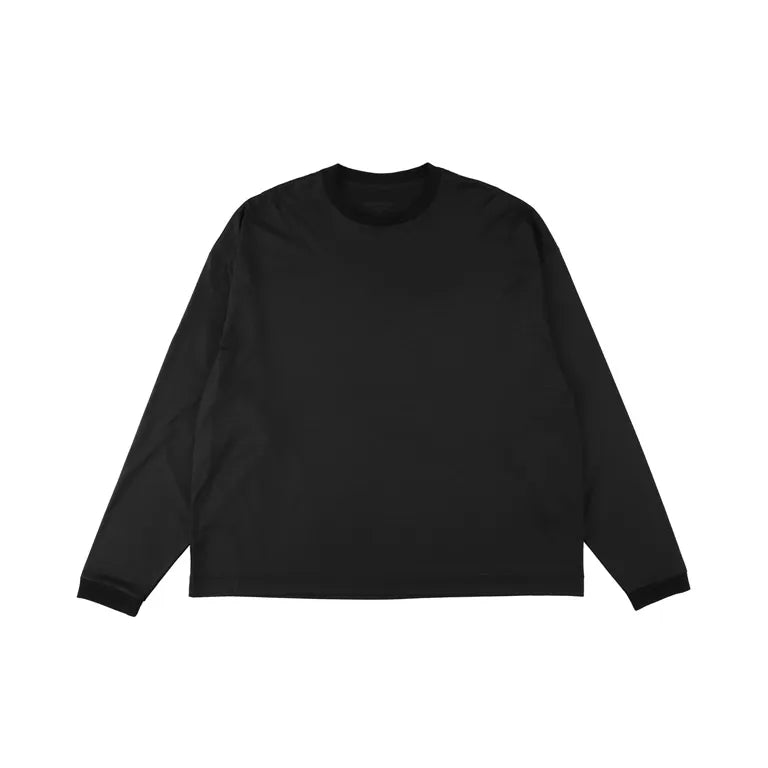 KANEMASA PHIL. - 36G Wool LS Tee - BLACK