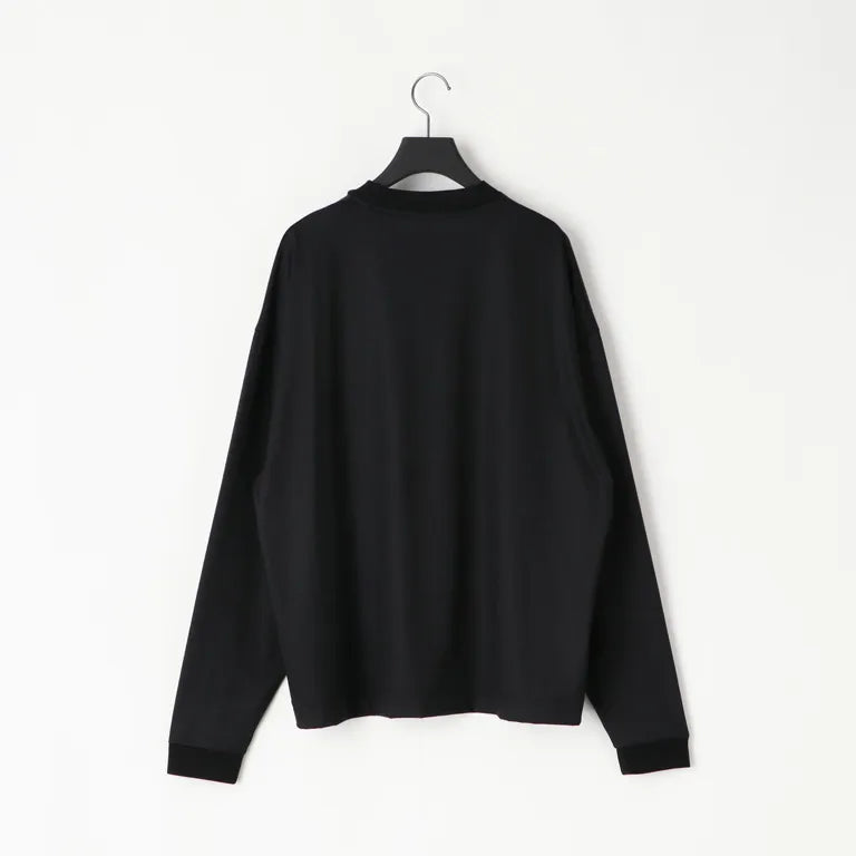 KANEMASA PHIL. - 36G Wool LS Tee - BLACK