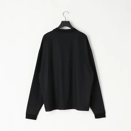 KANEMASA PHIL. - 36G Wool LS Tee - BLACK
