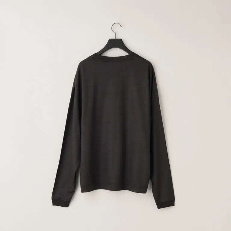 KANEMASA PHIL. - 36G Wool LS Tee - CHARCOAL