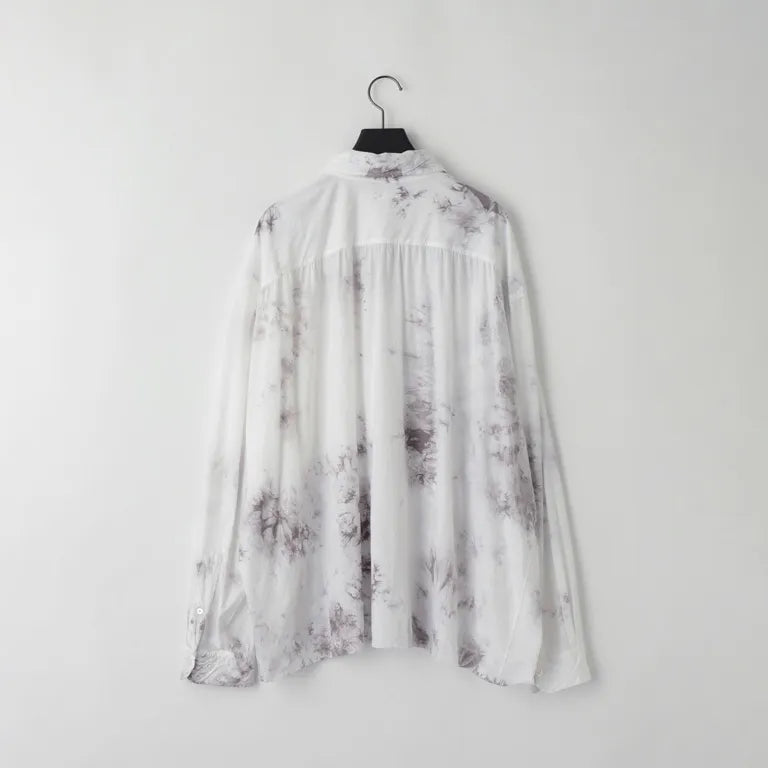 KANEMASA PHIL. - 46G Tie Dye Artisan Shirt - WHITE GRAY DYE