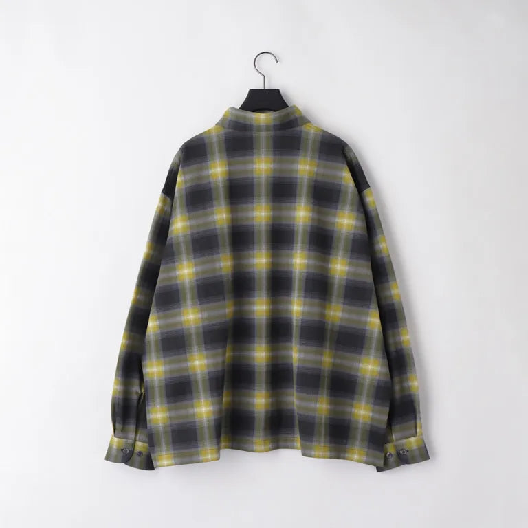 KANEMASA PHIL. - 28G Ombre Check Balise Shirt - CHARCOAL YELLOW