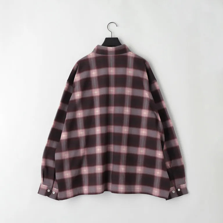 KANEMASA PHIL. - 28G Ombre Check Balise Shirt - PINK BEIGE