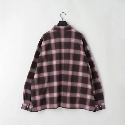 KANEMASA PHIL. - 28G Ombre Check Balise Shirt - PINK BEIGE