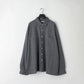 KANEMASA PHIL. - 36G Wool Check Balise Shirt - BLACK WHITE