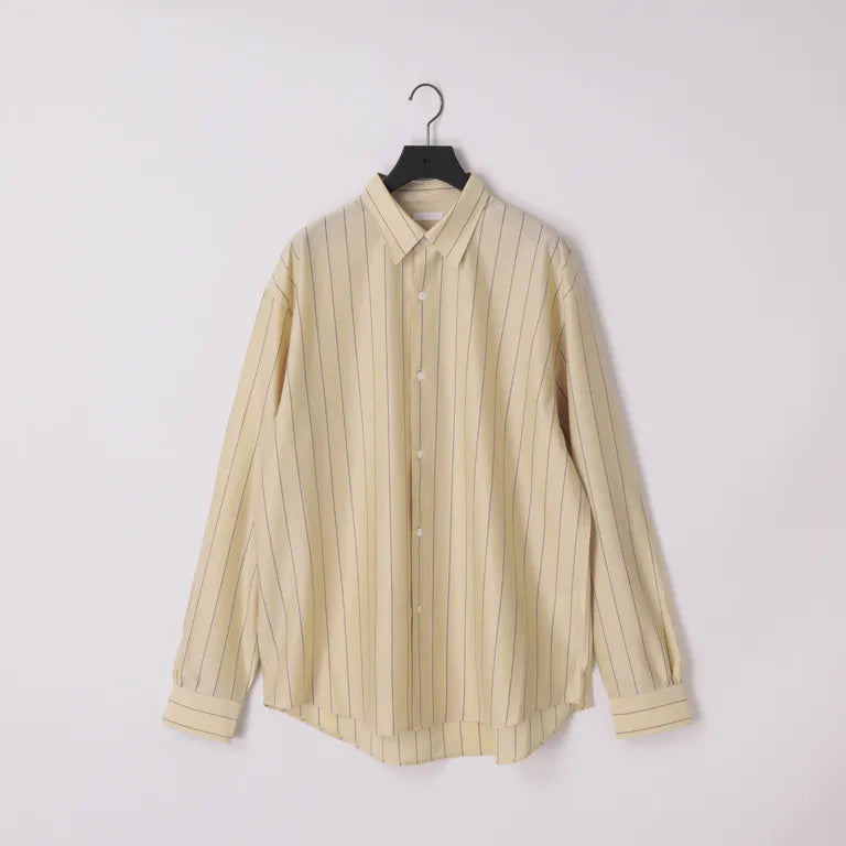 KANEMASA PHIL. - 46G Stripe Atmosphere Shirt - BEIGE NAVY