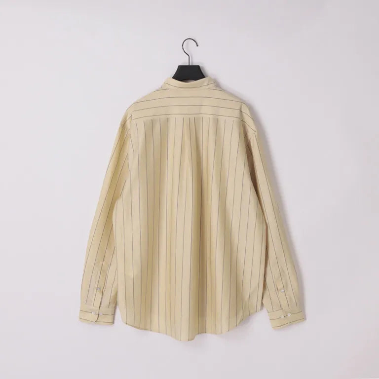 KANEMASA PHIL. - 46G Stripe Atmosphere Shirt - BEIGE NAVY