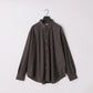 KANEMASA PHIL. - 46G Stripe Atmosphere Shirt - CHARCOAL BROWN