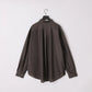 KANEMASA PHIL. - 46G Stripe Atmosphere Shirt - CHARCOAL BROWN