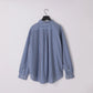 KANEMASA PHIL. - 46G Stripe Atmosphere Shirt - NAVY WHITE