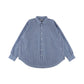 KANEMASA PHIL. - 46G Stripe Atmosphere Shirt - NAVY WHITE