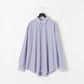 KANEMASA PHIL. - 46G Stripe Atmosphere Shirt - SAX BLACK