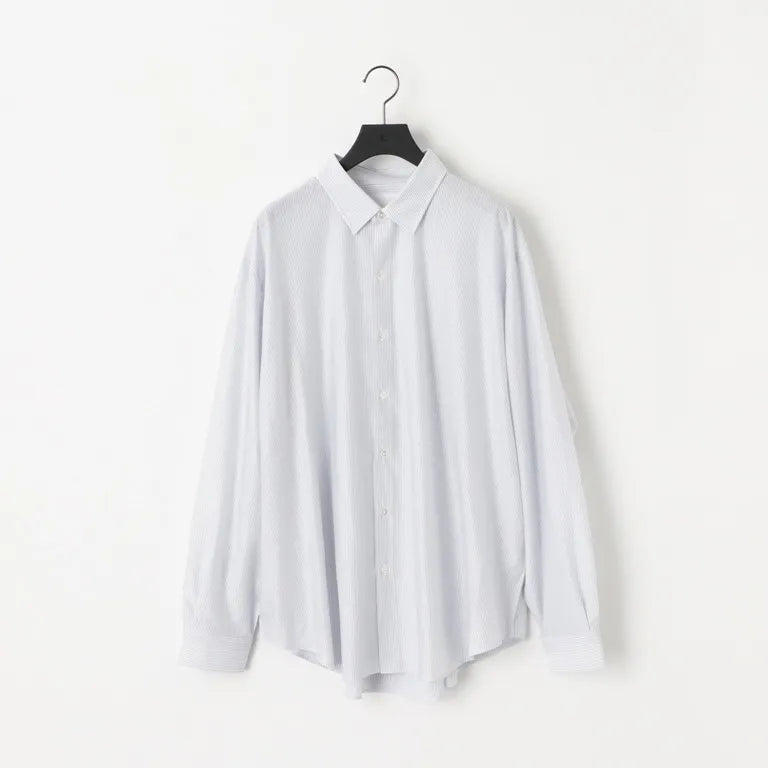 KANEMASA PHIL. - 46G Stripe Atmosphere Shirt - WHITE BLUE