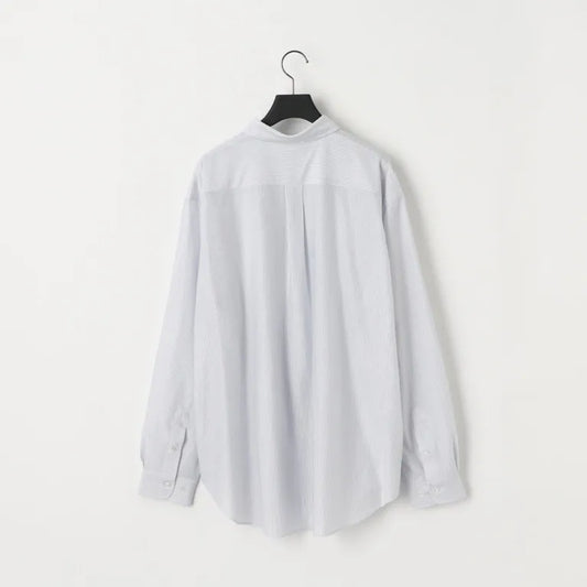KANEMASA PHIL. - 46G Stripe Atmosphere Shirt - WHITE BLUE