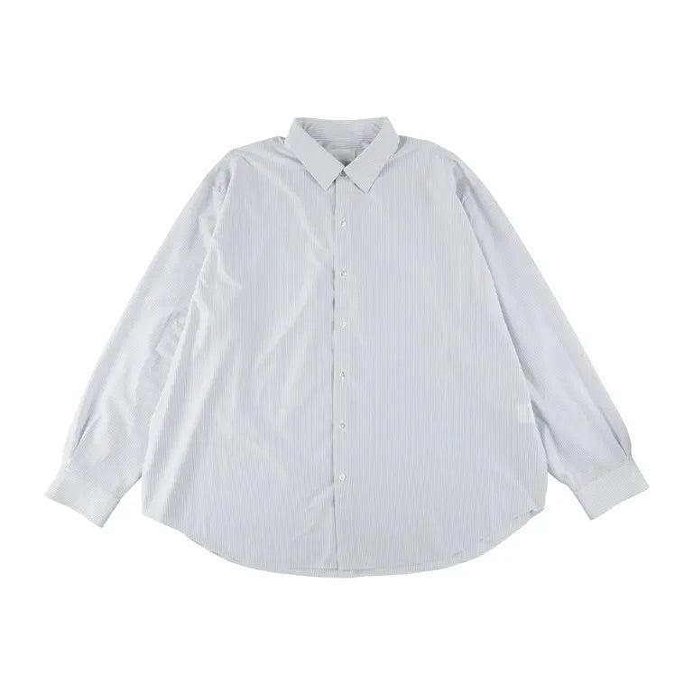 KANEMASA PHIL. - 46G Stripe Atmosphere Shirt - WHITE BLUE