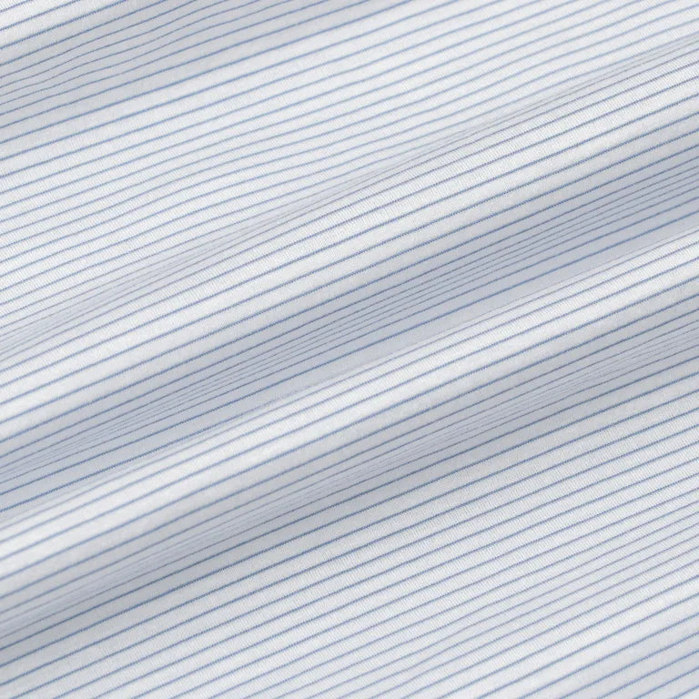 KANEMASA PHIL. - 46G Stripe Atmosphere Shirt - WHITE BLUE