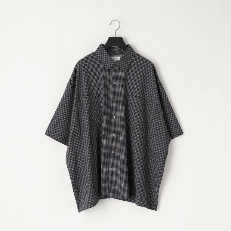 KANEMASA PHIL. - 36G Check Balise SS Shirt - BLACK