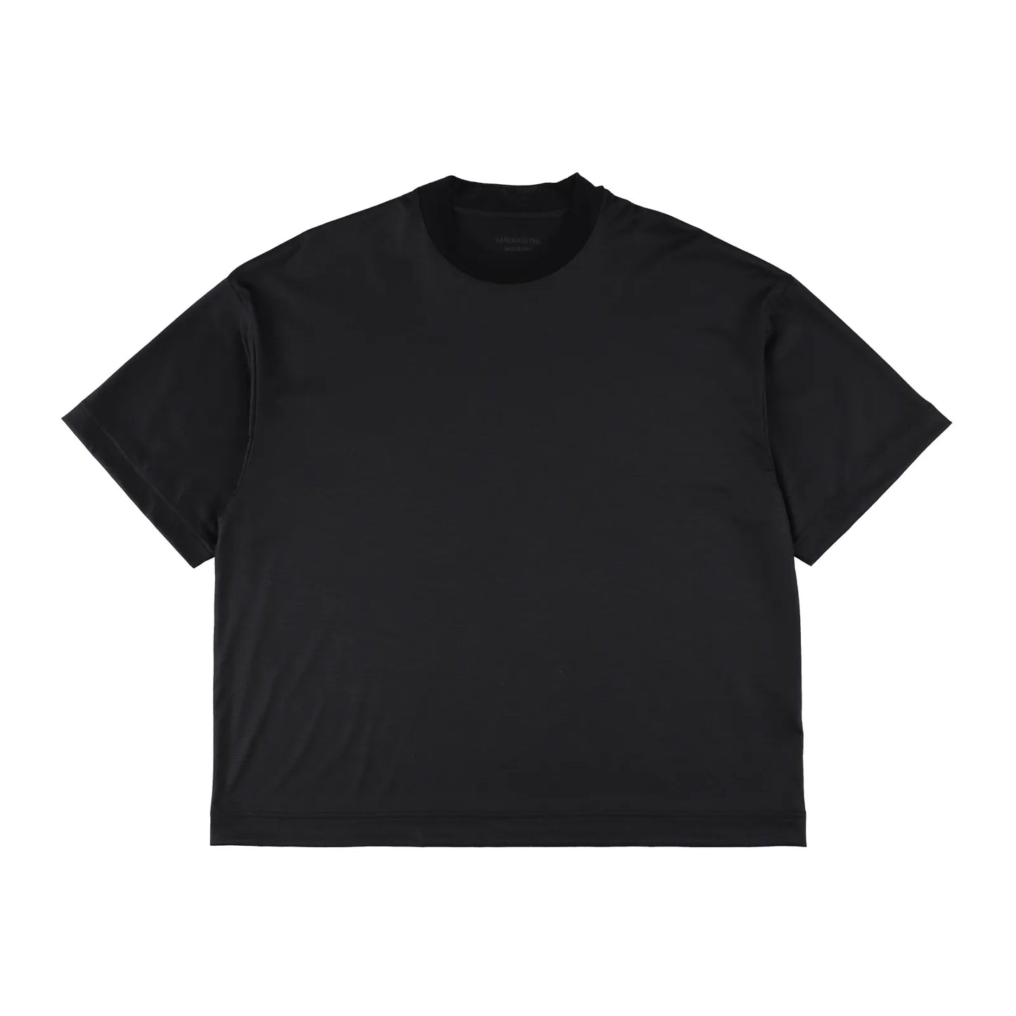 KANEMASA PHIL. - 36G Wool SS Tee - BLACK