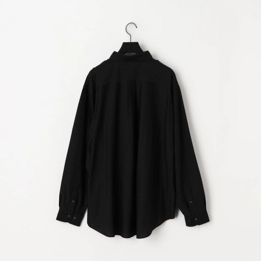 KANEMASA PHIL. - 46G Stripe Atmosphere Shirt - BLACK